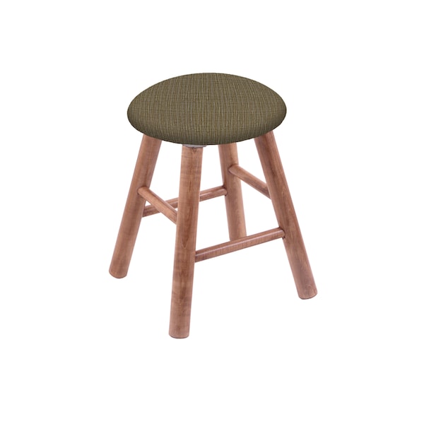 Maple Vanity Stool, Medium Finish, Rein Coffee Seat